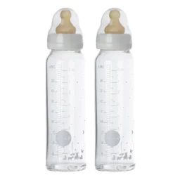 Biberon En Verre – Pack De 2 Biberons Blanc
