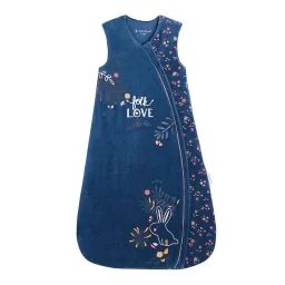 Gigoteuse D&rsquo;hiver – Happy Folk – Velours – Bleu Bleu