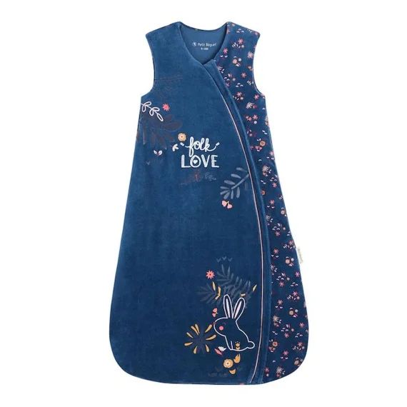 Gigoteuse D&rsquo;hiver – Happy Folk – Velours – Bleu Bleu