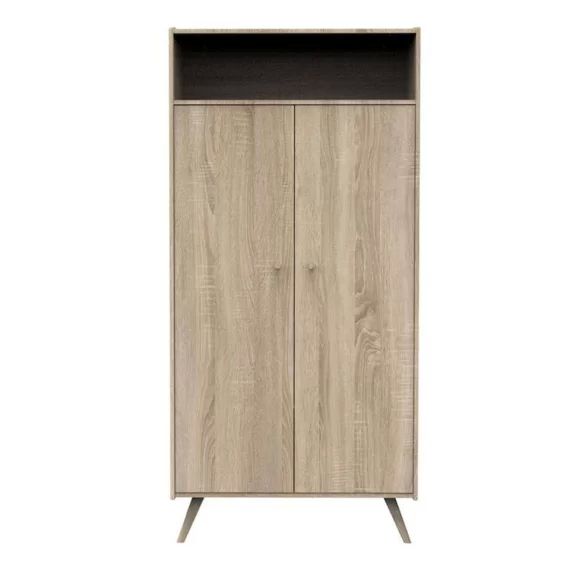 Armoire 2 portes, 1 niche Access Bois marron