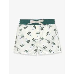 Short de bain avec couche bébé LÄSSIG blanc imprimé