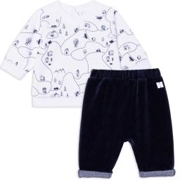 Ensemble sweat + pantalon Garçon Blanc