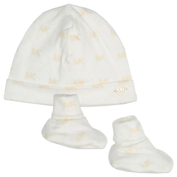 BONNET+CHAUSSONS+MOUFLES Fille Blanc