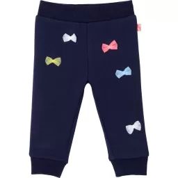 Pantalon en molleton à noeuds Fille Bleu