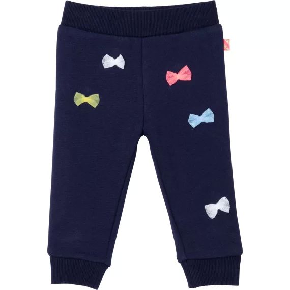 Pantalon en molleton à noeuds Fille Bleu
