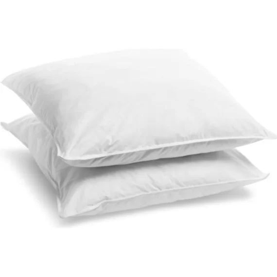 BLEU CALIN Lot de 2 Oreillers Mémoire de forme mixte – Confort sur mesure – ZIP pour régler l&rsquo;épaisseur – 60x60cm blanc