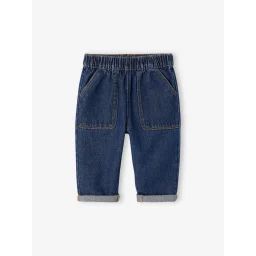 Jean bébé taille élastiquée denim brut