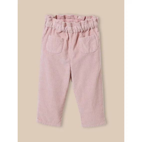 Pantalon Paperbag En Velours Buvard