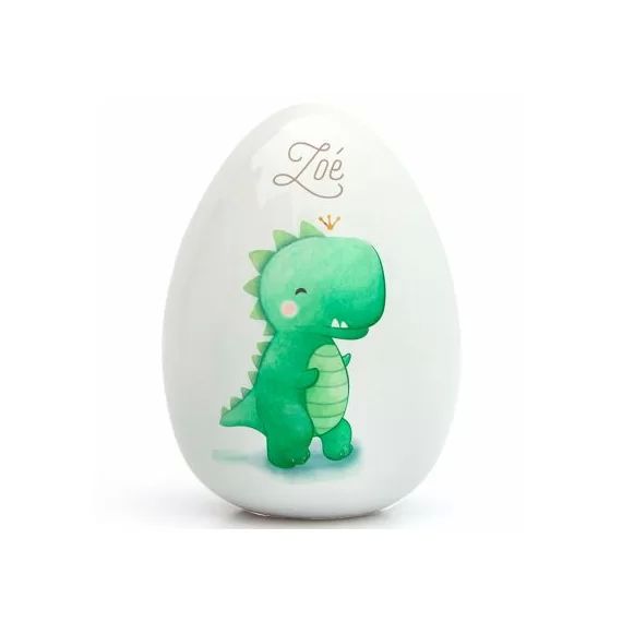 Oeuf en porcelaine Dinosaure (personnalisable)
