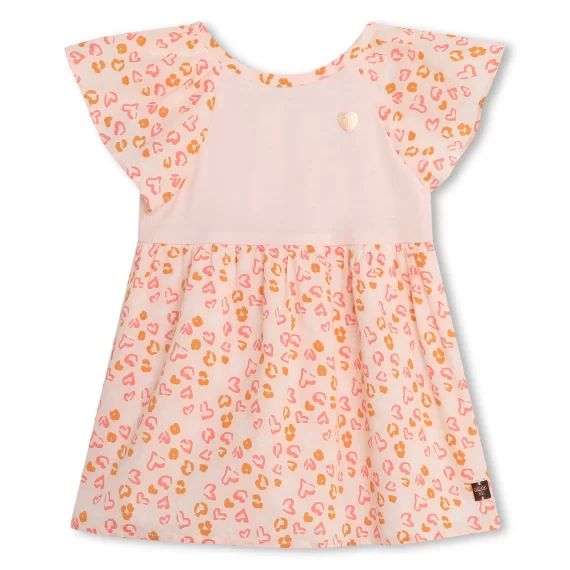 Robe évasée bimatière Fille Rose