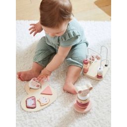 Coffret 3 jeux d&rsquo;éveil GRENIER en bois FSC® beige