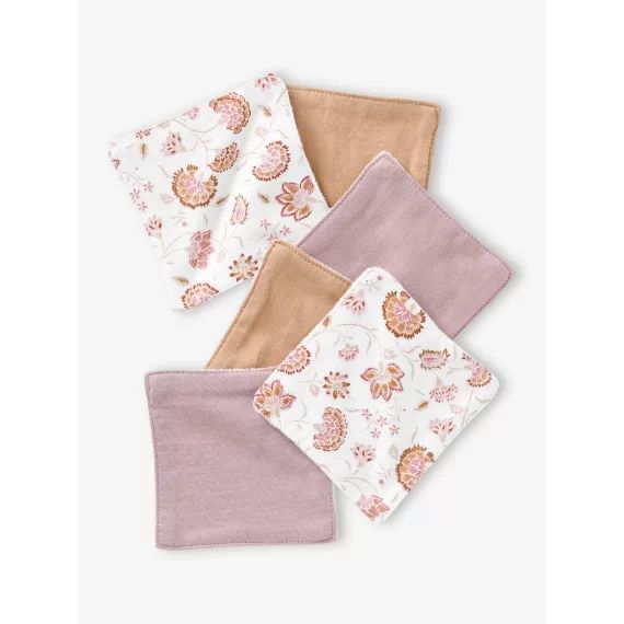 Lot de 6 lingettes lavables écru