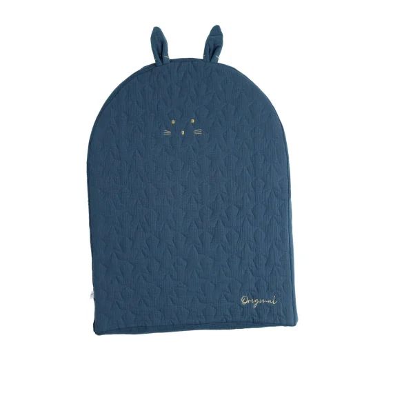 Housse De Matelas À Langer En Coton Bleu Nuit