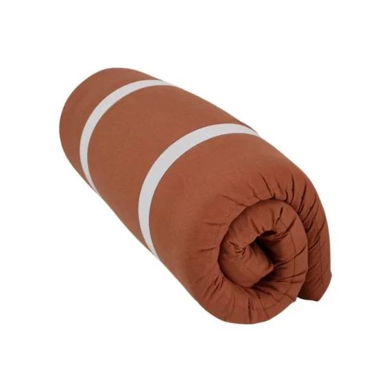 Matelas de voyage roulé terracotta (60 x 120 cm)
