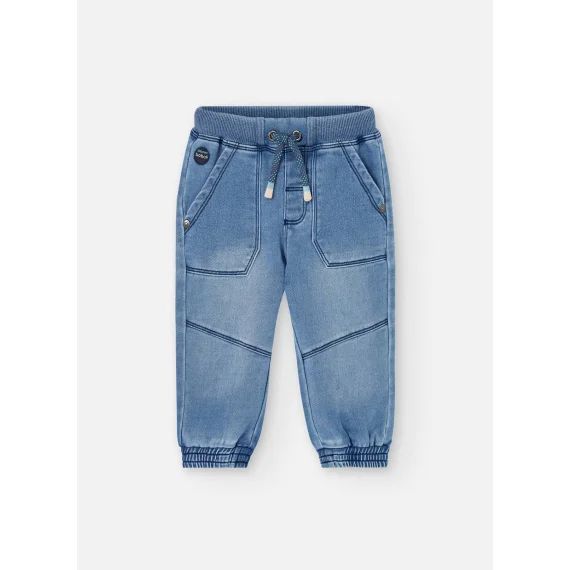 Jeans Maille Bleu