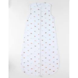 Gigoteuse En Mousseline De Coton Blanc Imprimé