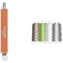 Attache sucette orange (personnalisable)