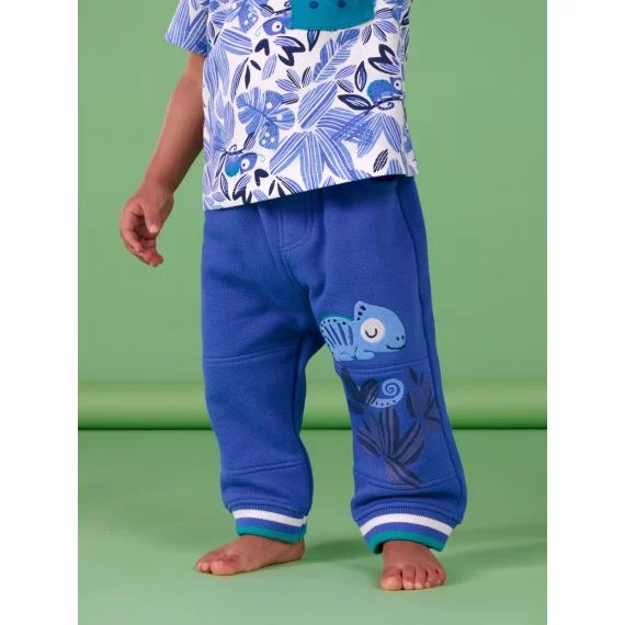 Pantalon À Motif Caméléon – Bleu