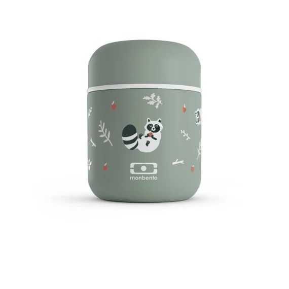 Lunch Box Isotherme Enfant 280ml Capsule Vert Raccoon