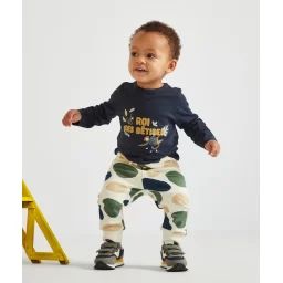 Jogging bébé garçon écru imprimé aux formes colorées –  – Soldes
