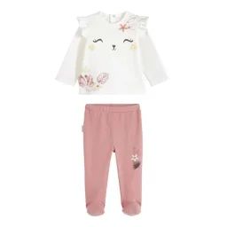 Pyjama bébé 2 pièces Sahara blanc