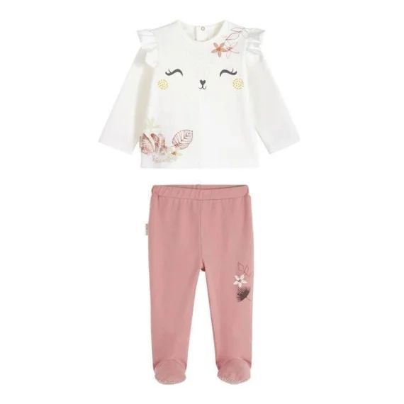 Pyjama bébé 2 pièces Sahara blanc
