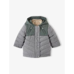 Parka 3 en 1 bébé garçon avec gilet amovible vert sapin