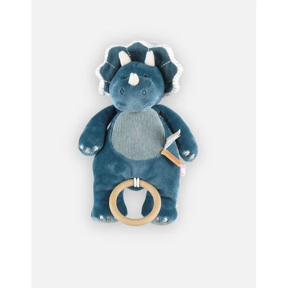 Peluche mini musicale Ops en Veloudoux® bleu