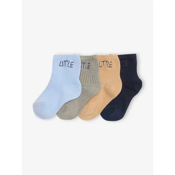 Lot de 4 paires de chaussettes little bébé marine