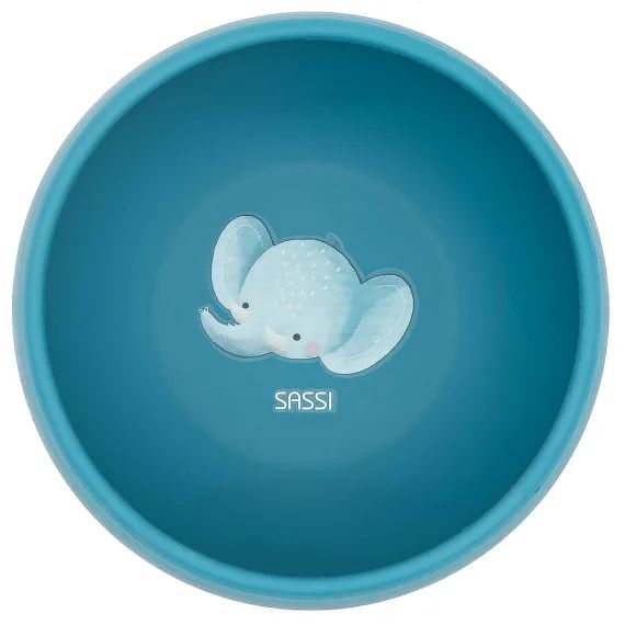 Bol En Silicone Chewy L&rsquo;éléphant Bleu