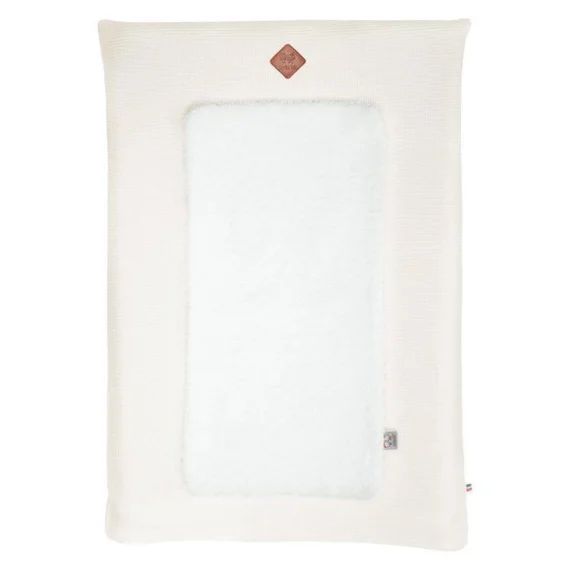 Housse De Matelas À Langer + Tapis De Change Nid D&rsquo;abeille Écru Blanc