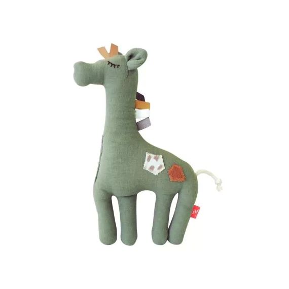 Peluche hochet Girafe olive (24 cm)