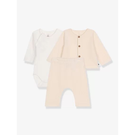Ensemble naissance PETIT BATEAU beige
