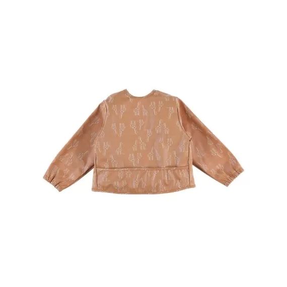 Bavoir à manches longues Mix & Match ocre