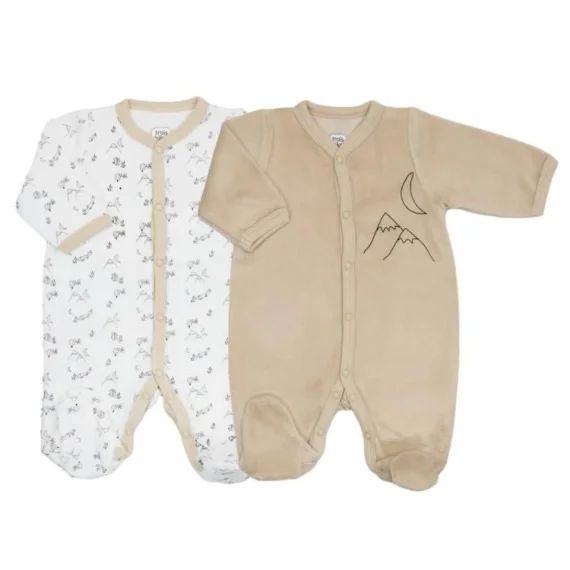 Lot De 2 Pyjamas Trois Kilos Sept – Camel Beige