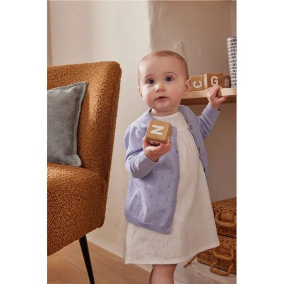 Cardigan En Tricot Fin Bleu