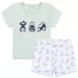 Ensemble t-shirt et short Garçon Vert