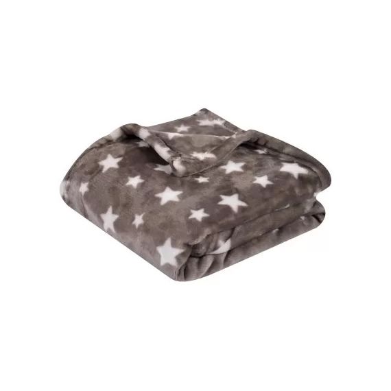 Couverture Microdoux imprimé étoile (75 x 100 cm)