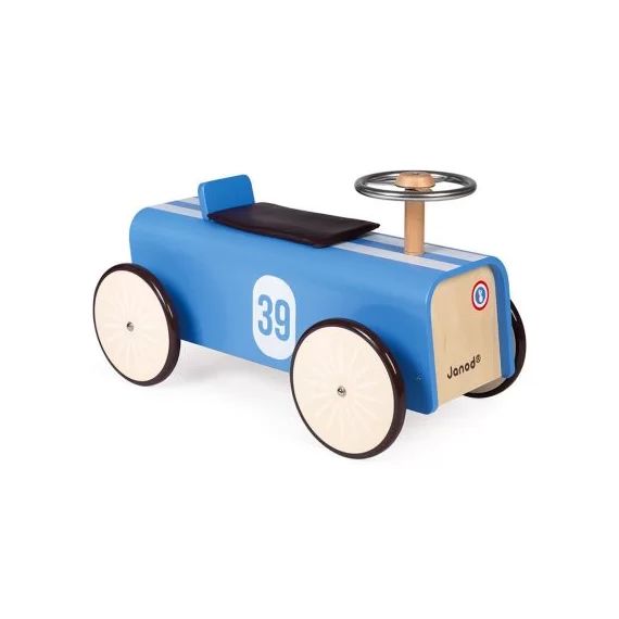 Porteur voiture bleue