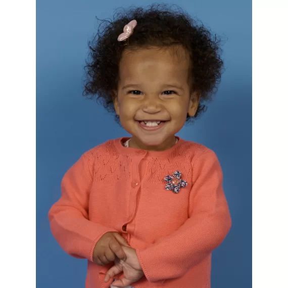 Cardigan Rose Blush Bébé Fille