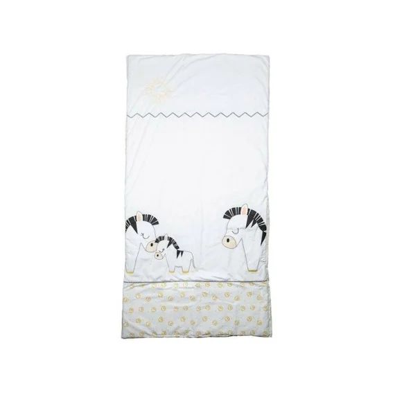 Edredon lit bébé en coton blanc