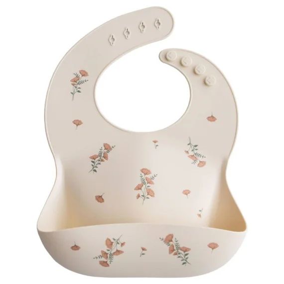Bavoir Bébé Récupérateur En Silicone Rose