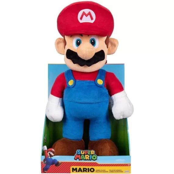 MARIO – Peluche Géante Mario – 50 cm – JAKKS – 460071 bleu