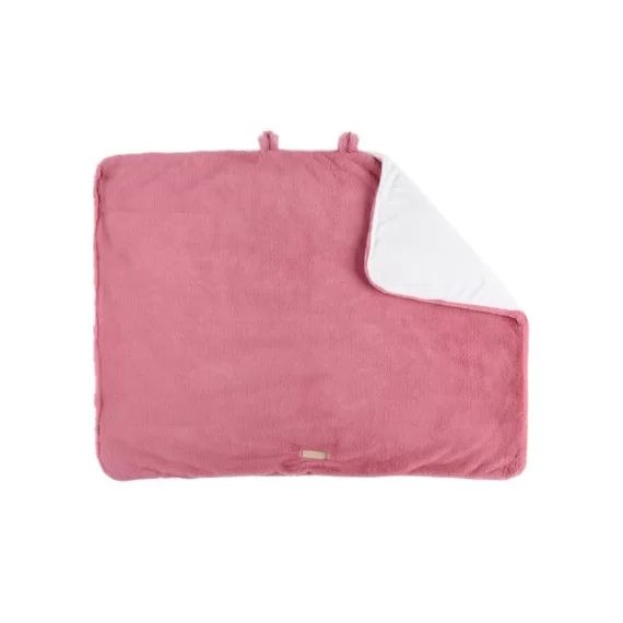 Couverture en fausse fourrure rose Mix & Match (75 x 100 cm)