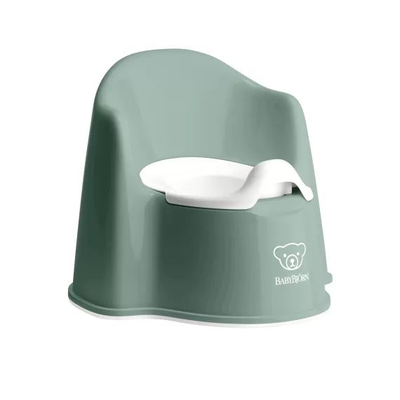 Pot Fauteuil – Vert profond/Blanc