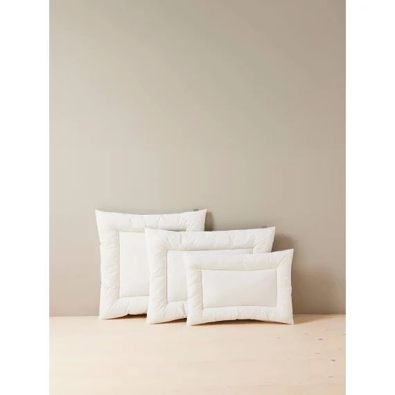 Oreiller plat coton bio* BIO COLLECTION blanc