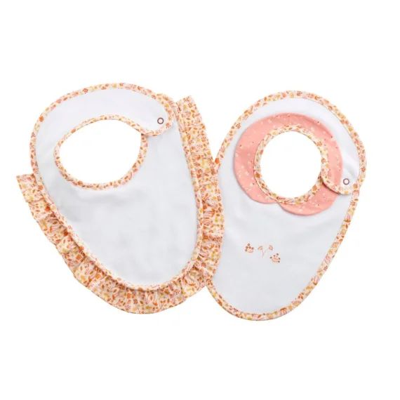 Bavoirs En Coton Blanc