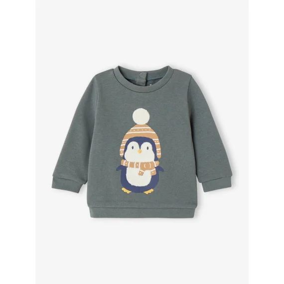 Sweat fantaisie bébé garçon vert