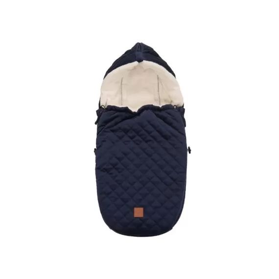 Chancelière cosy Velvet Hoody bleu marine (0-24 mois)