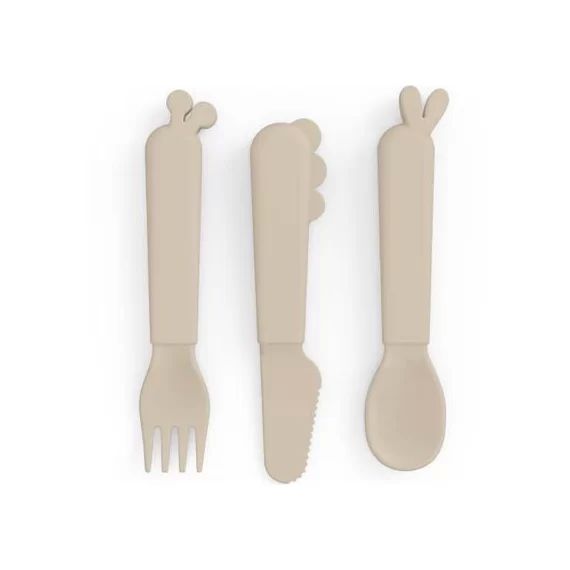 Set de 3 couverts Kiddish Deer friends Sable